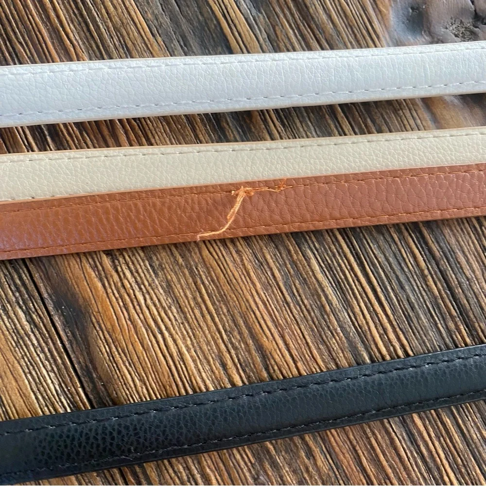 Set of girls faux leather belts